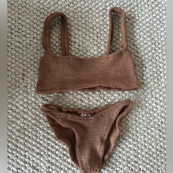 Hunza G Xandra Bikini - Metallic Brown - O/S - Picture 4 of 4